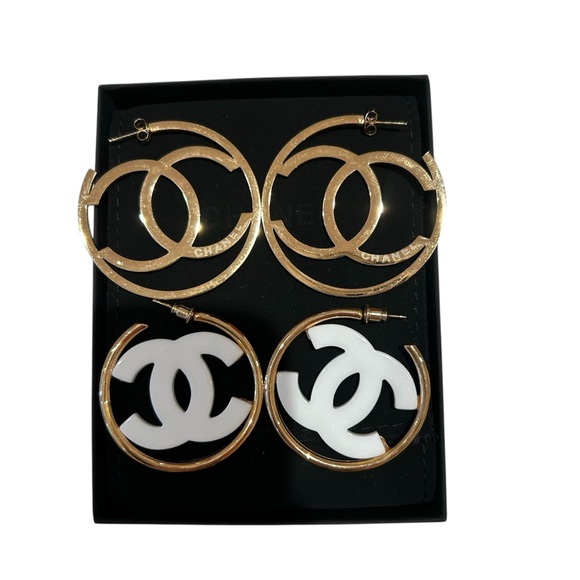 Chanel Hoop Earrings - Picture 2 of 3
